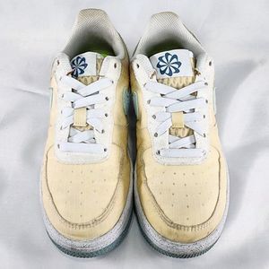 Nike Air Force One Move To Zero Crater Shoe DC9326-100 Rare‎ 4y Women's Size 5.5